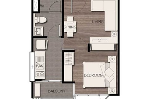 Eigentumswohnung in Phuket, Thailand, 1 Schlafzimmer  № 223239 - Foto 14