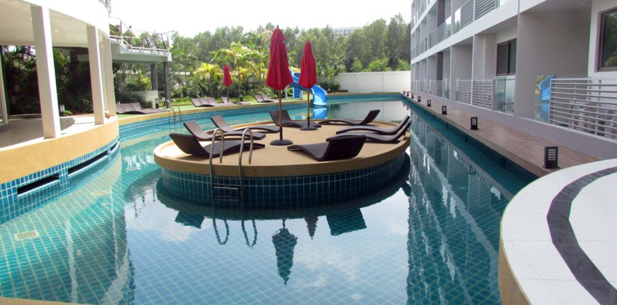 Studio dans le Condo sur Jomtien Beach, Pattaya, Thaïlande  № 204105