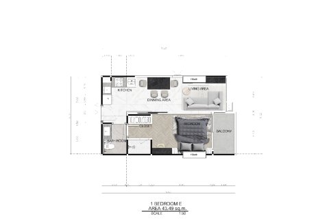 Condo in Pattaya, Thailand, 1 bedroom  № 165163 - photo 11