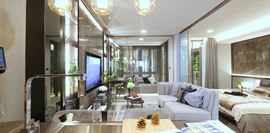 Студия в кондо в Ваттхане, Бангкок, Таиланд № 159683