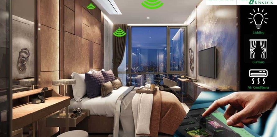 Кондоминиум с 1 спальней в Бангкоке, Таиланд № 166370