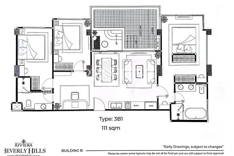 คอนโดมิเนียมในพัทยา, ประเทศไทย, 3 ห้องนอน № 209058 - รูปถ่าย 15
