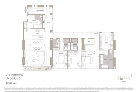 Condo à Bangkok, Thaïlande, 3 chambres  № 166715 - photo 7