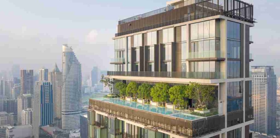 Condo à Bangkok, Thaïlande, 1 chambre № 183723