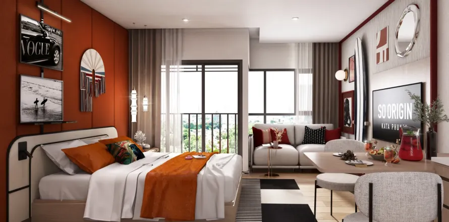 Studio in the Condo in Kata, Thailand  № 134339