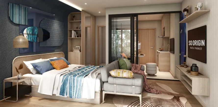 Condo à Kata, Thaïlande, 1 chambre  № 134340