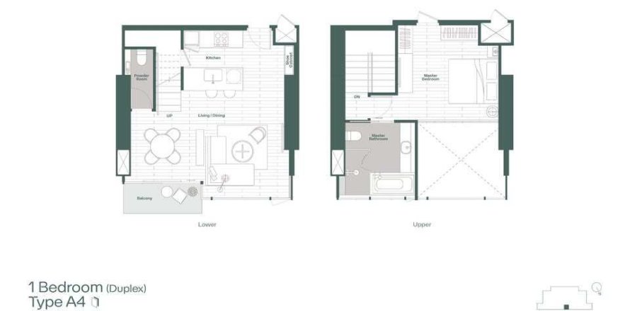 Студия в кондо в Банг Раке, Бангкок, Таиланд № 152746