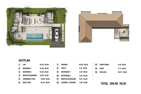 Villa in Ko Samui, Thailand 3 bedrooms № 169985 - photo 15