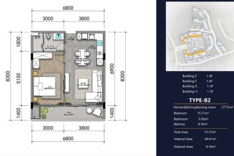 Studio in the Condo in Phuket, Thailand  № 161669 - photo 5