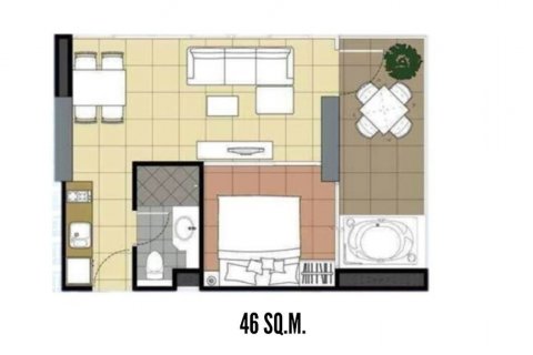 Studio in the Condo in Pattaya, Thailand  № 145670 - photo 12