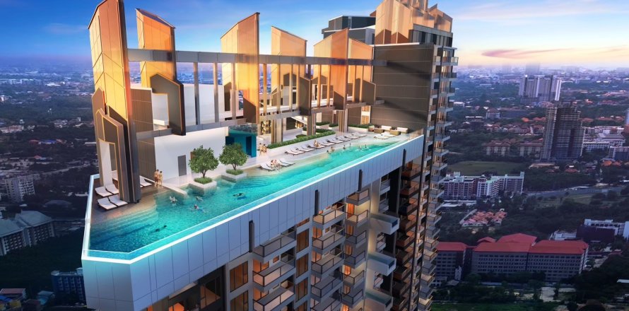 Condo à Pattaya, Thaïlande, 1 chambre № 165522