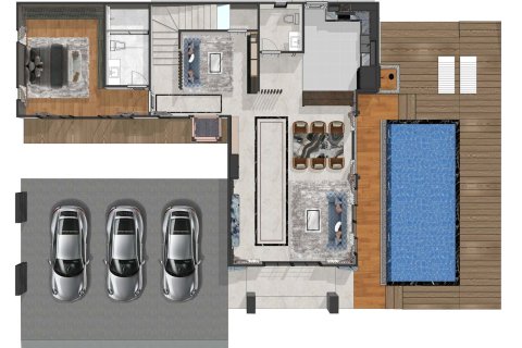 Вилла в Паттайе, Таиланд с 5 спальнями  № 165517 - фото 17