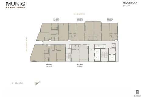 Condo à Bangkok, Thaïlande, 2 chambres  № 233130 - photo 13