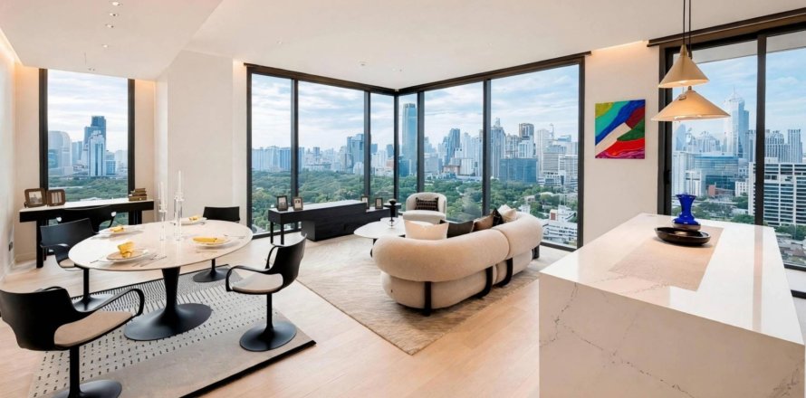 Ático de 3 dormitorios en Bangkok, Tailandia № 233629