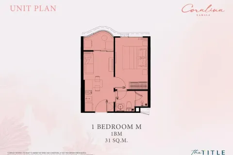 Studio dans le Condo à Kathu, Thaïlande  № 160669