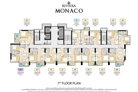 Condo à Pattaya, Thaïlande, 2 chambres  № 165705 - photo 9