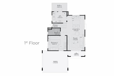 Maison à Bang Kaeo, Thaïlande 3 chambres № 140229 - photo 2