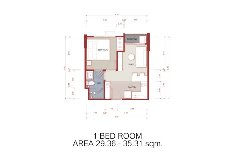 Eigentumswohnung in Chiang Mai, Thailand, 1 Schlafzimmer № 222649 - Foto 18