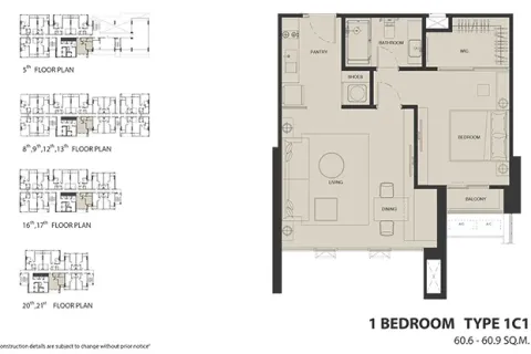 Eigentumswohnung in Khlong Toei, Bangkok, Thailand, 1 Schlafzimmer № 219553 - Foto 23