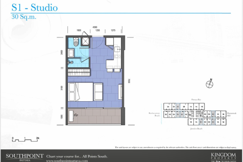 Studio in the Condo in Pattaya, Thailand  № 205345 - photo 13