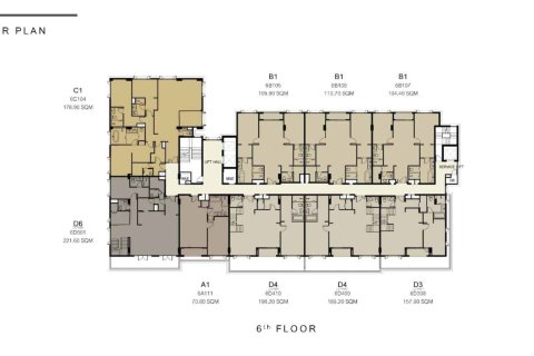 Condo à Bangkok, Thaïlande, 2 chambres  № 166977 - photo 6