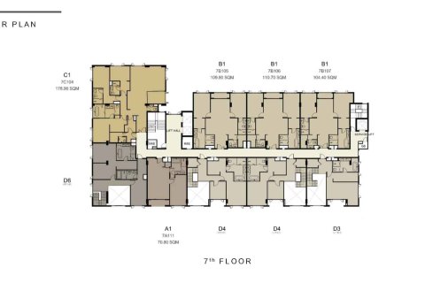 Condo à Bangkok, Thaïlande, 2 chambres  № 166977 - photo 7