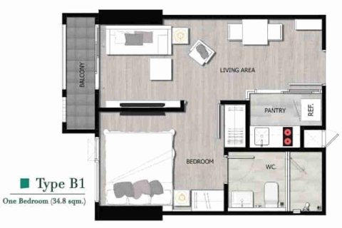 Condo in Bangkok, Thailand, 1 bedroom № 183537 - photo 6