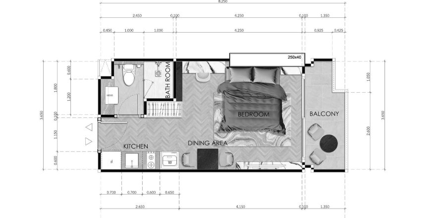 Hors-plan Seaspire Jomtien à Pattaya, Thaïlande № 164867 - photo 1