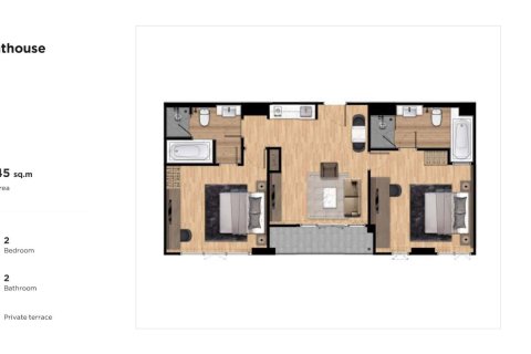 Penthouse à Karon, Thaïlande 2 chambres № 165767 - photo 17