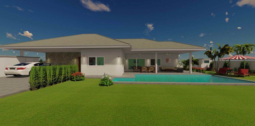 Villa à Hua Hin, Thaïlande 3 chambres № 166489