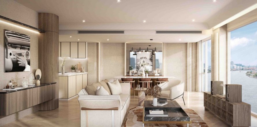 Квартира в Chapter Charoenkrung – Riverside, Бангкок, Таиланд с 1 спальней  № 133500