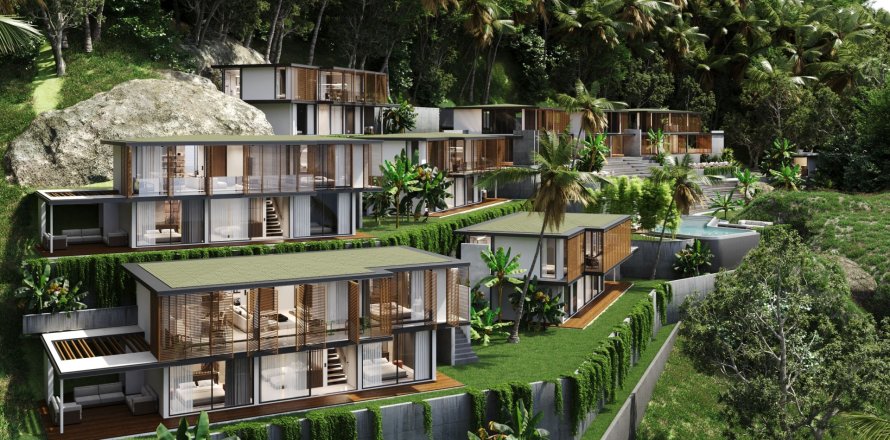 Вилла в Сураттхани, Таиланд с 4 спальнями  № 156671