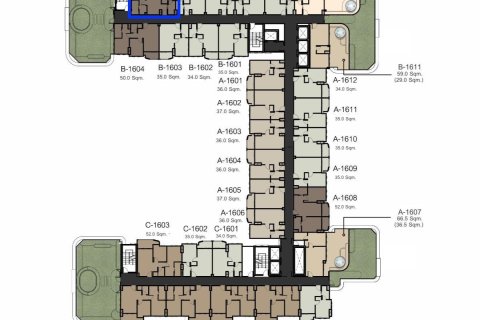 Condo à Pattaya, Thaïlande, 2 chambres  № 173471 - photo 12