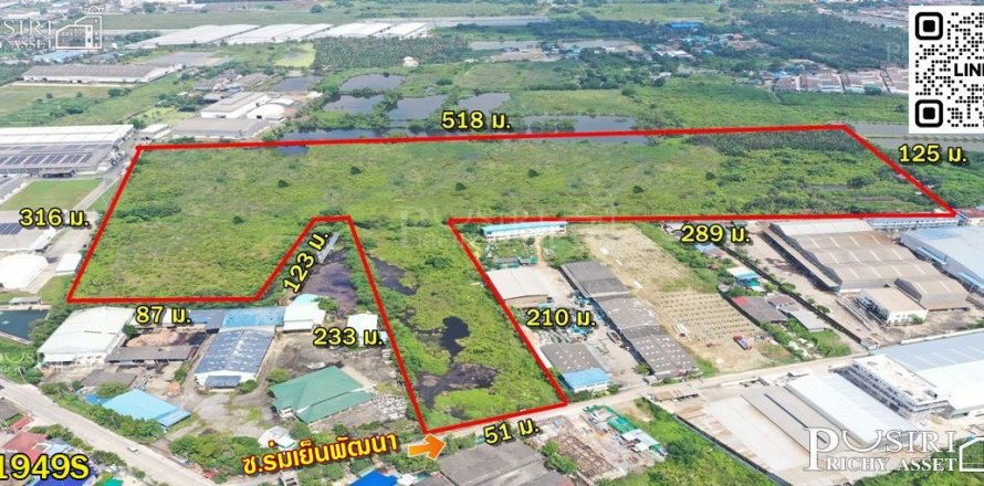 Земельный участок в Самут Сакхоне, Таиланд 105600м2  № 170801