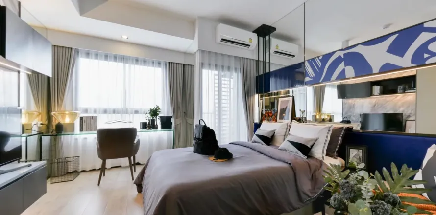 Studio in Huai Khwang, Bangkok, Thailand № 154419