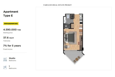 Condo à Rawai, Thaïlande, 1 chambre № 179722 - photo 10