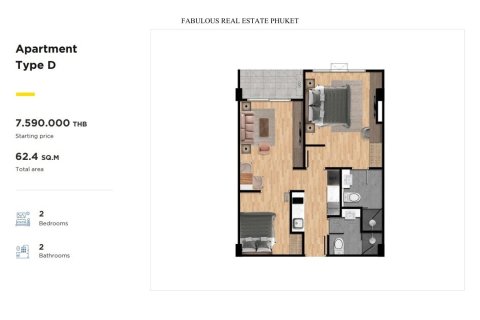 Condo à Rawai, Thaïlande, 1 chambre № 179722 - photo 9