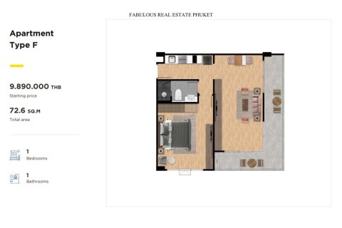 Condo à Rawai, Thaïlande, 1 chambre № 179722 - photo 11