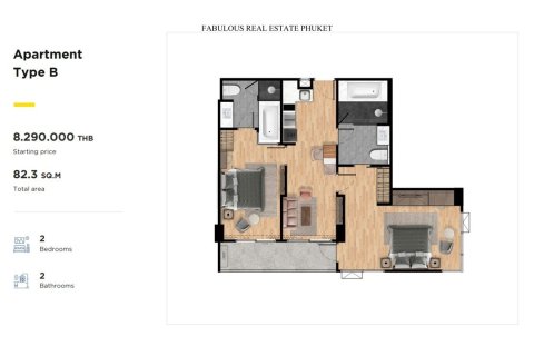 Condo à Rawai, Thaïlande, 2 chambres № 179724 - photo 8