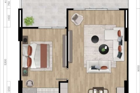 Condo à Bang Tao, Thaïlande, 1 chambre  № 166706 - photo 12