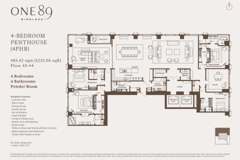 Condo à Pathum Wan, Bangkok, Thaïlande, 5 chambres  № 169124 - photo 8