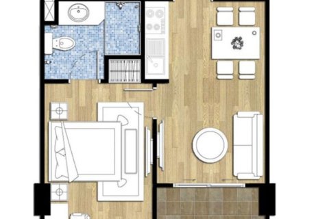 Студия в Паттайя, Таиланд № 164131 - фото 13