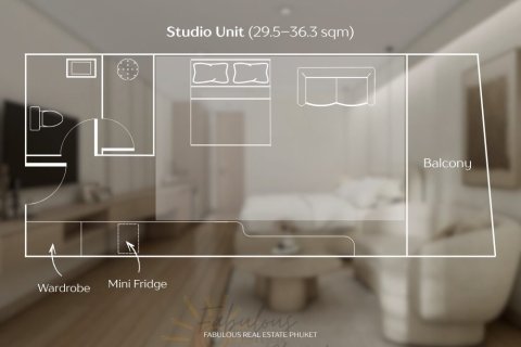 Condo on Nai Yang, Thailand, 1 bedroom № 179239 - photo 22