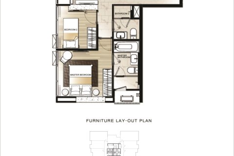 Condo in Watthana, Bangkok, Thailand, 2 bedrooms  № 173724 - photo 7