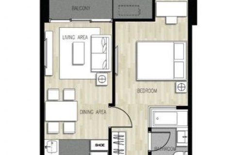 Кондоминиум с 1 спальней в Бангкоке, Таиланд № 143179 - фото 7