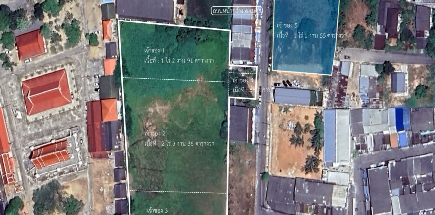 Terrain à Hat Yai, Thaïlande 9320 m2 № 164608