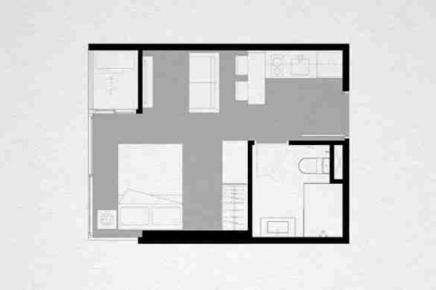 คอนโดมิเนียมในพัทยา, ประเทศไทย, 1 ห้องนอน № 208940 - รูปถ่าย 7
