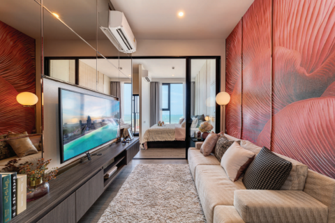 Studio dans le Condo à Pattaya, Thaïlande  № 145975