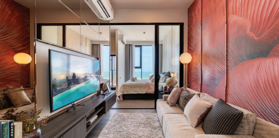 Studio dans le Condo à Pattaya, Thaïlande  № 145975