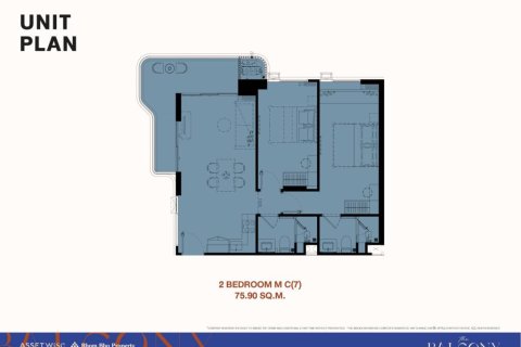 Condo in Phuket, Thailand, 2 bedrooms  № 156360